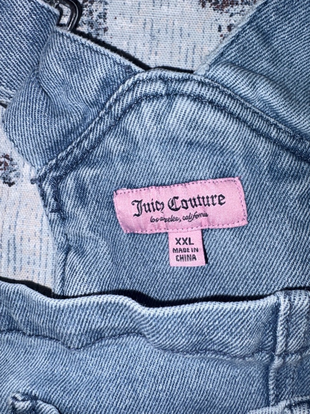 Juicy Couture Light Blue Denim with Pink Label